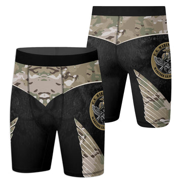US Skull Marine Compression Shorts