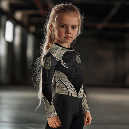 US Skull Marine Kids Rash Guard
