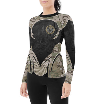 US Skull Marine Women's Long Sleeve Rash Guard