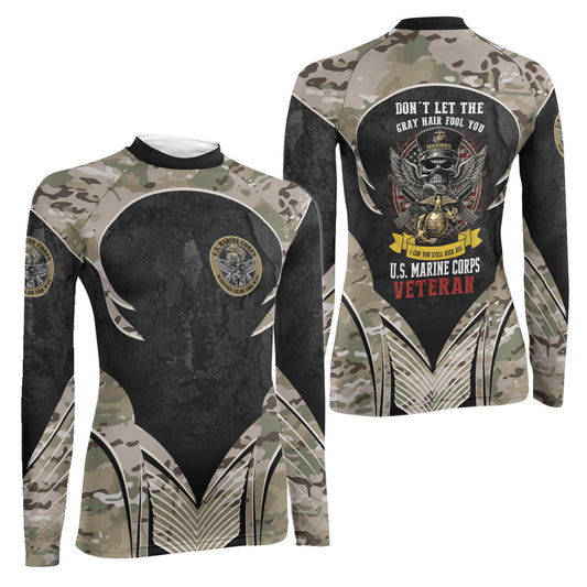 US Skull Marine Women's Long Sleeve Rash Guard