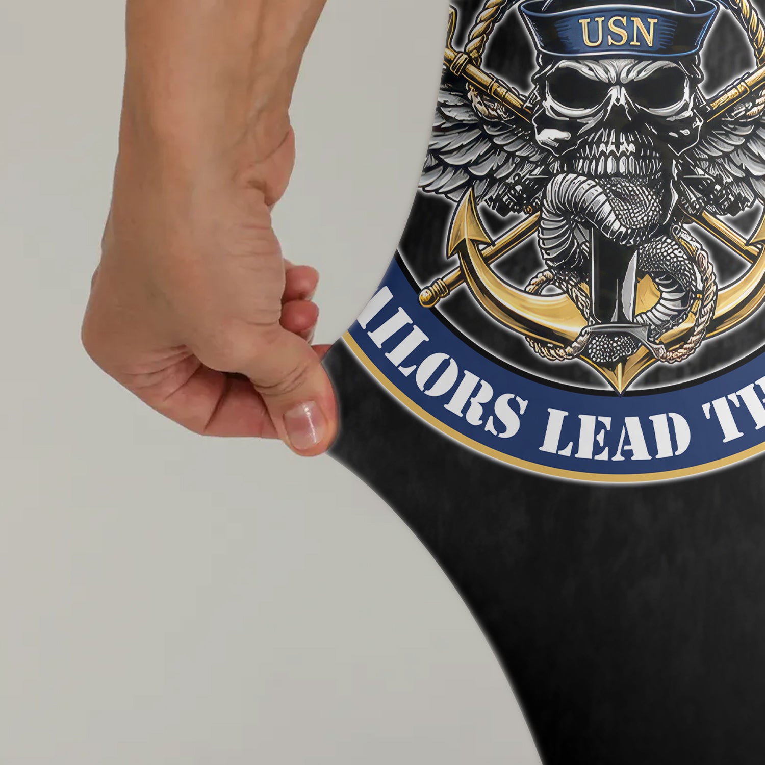 US Skull Navy Leggings