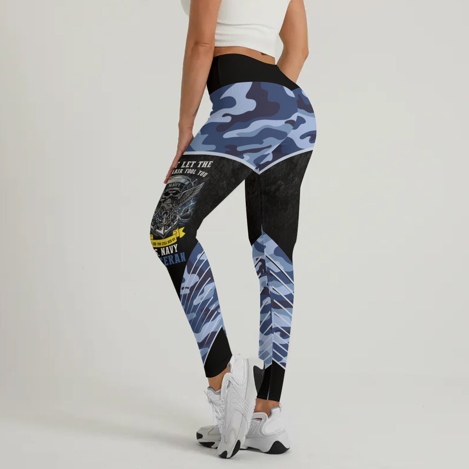 US Skull Navy Leggings