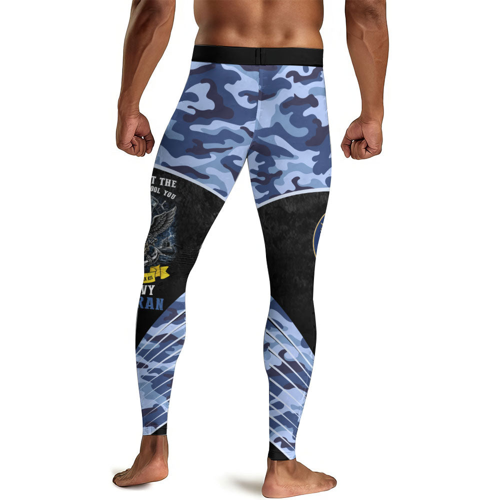 US Skull Navy Men's Compression Leggings