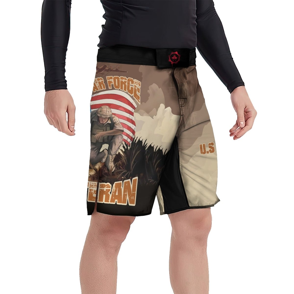 USA Air Force Veteran Fight Shorts - BattleFitGear