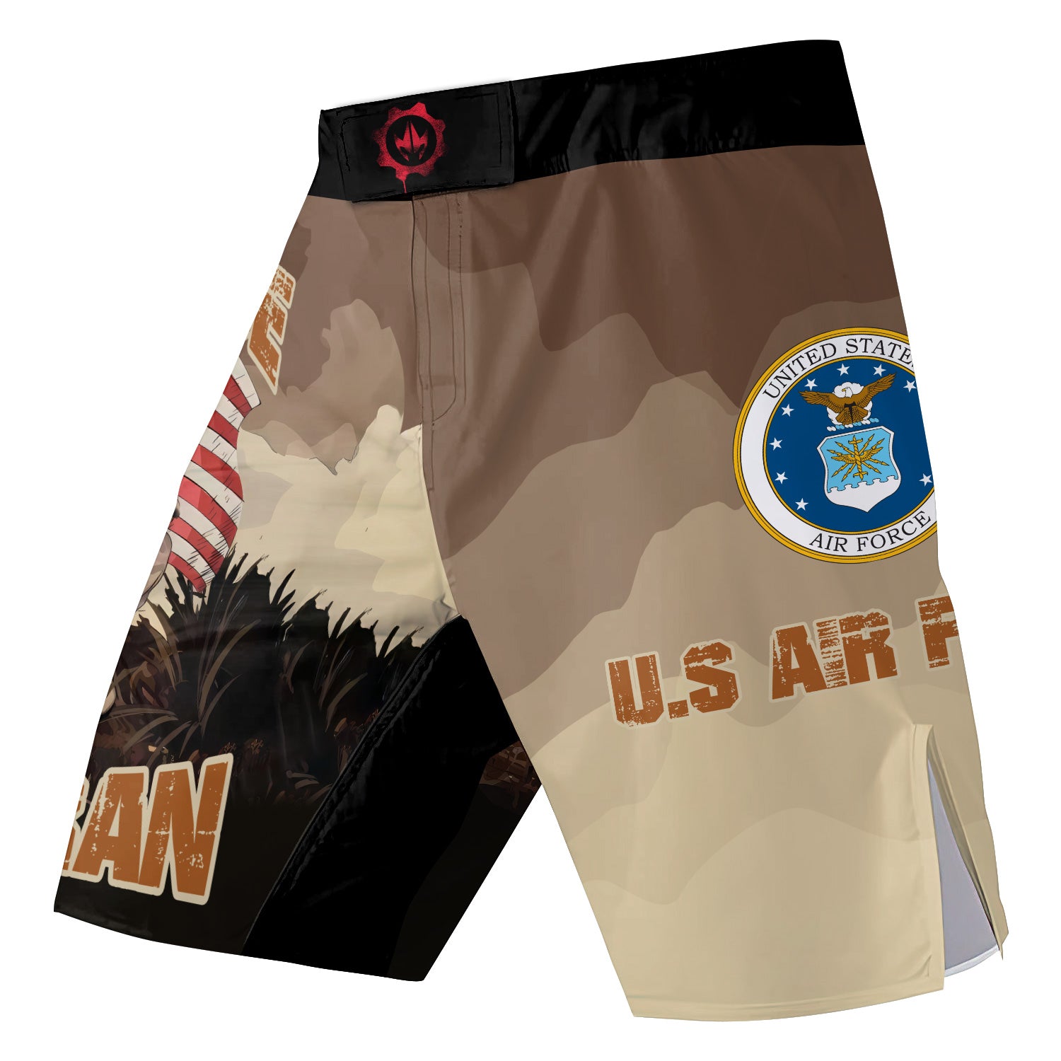 USA Air Force Veteran Fight Shorts