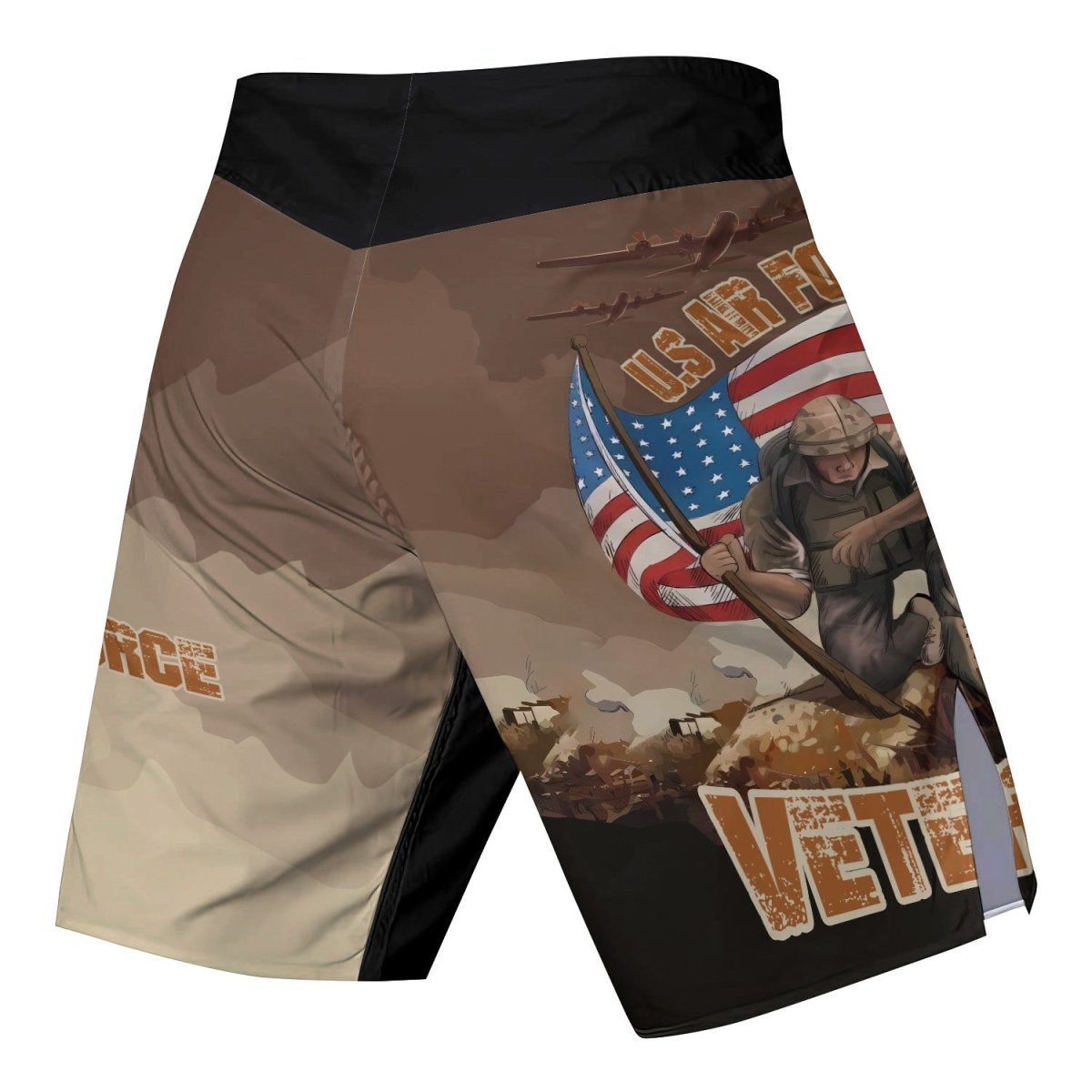 USA Air Force Veteran Fight Shorts - BattleFitGear