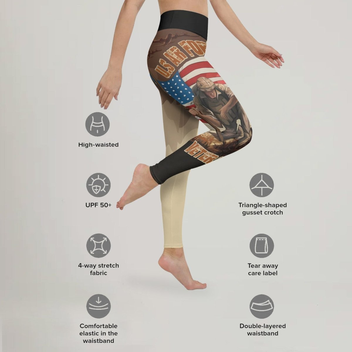 USA Air Force Veteran Leggings - BattleFitGear