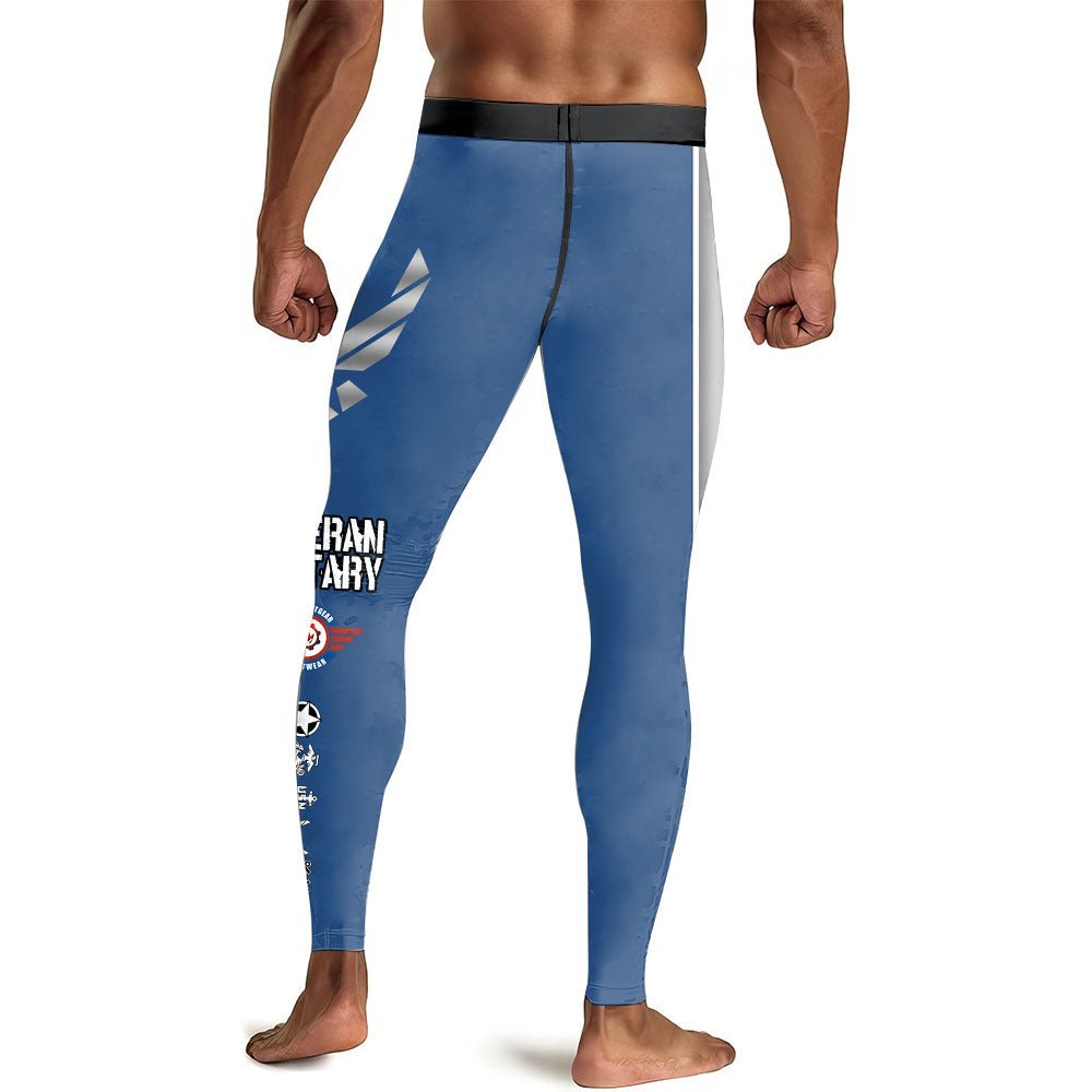 USA Air Force Veteran Military Men's Compression Leggings - BattleFitGear