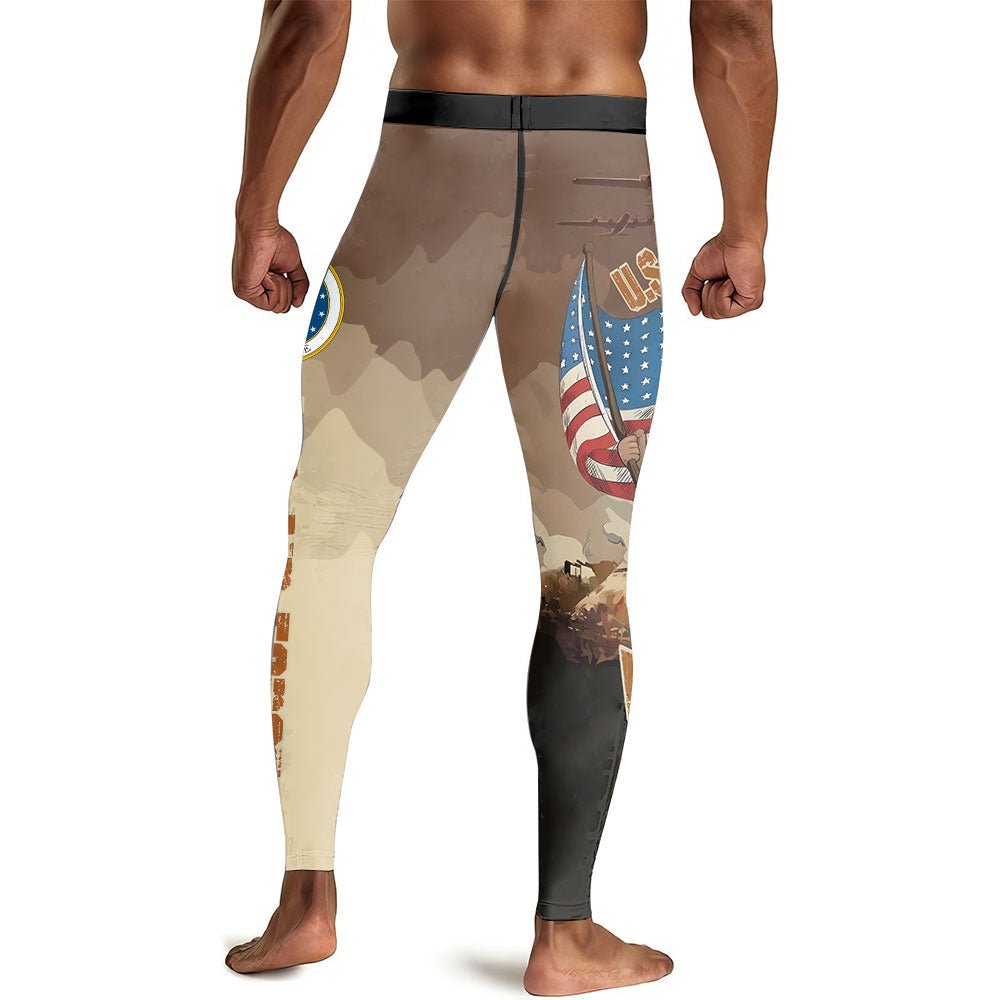 USA Air Force Veteran Men's Compression Leggings - BattleFitGear