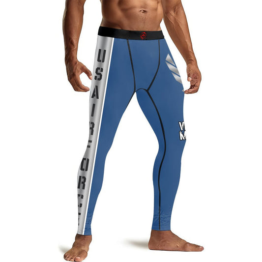 USA Air Force Veteran Military Men's Compression Leggings - BattleFitGear