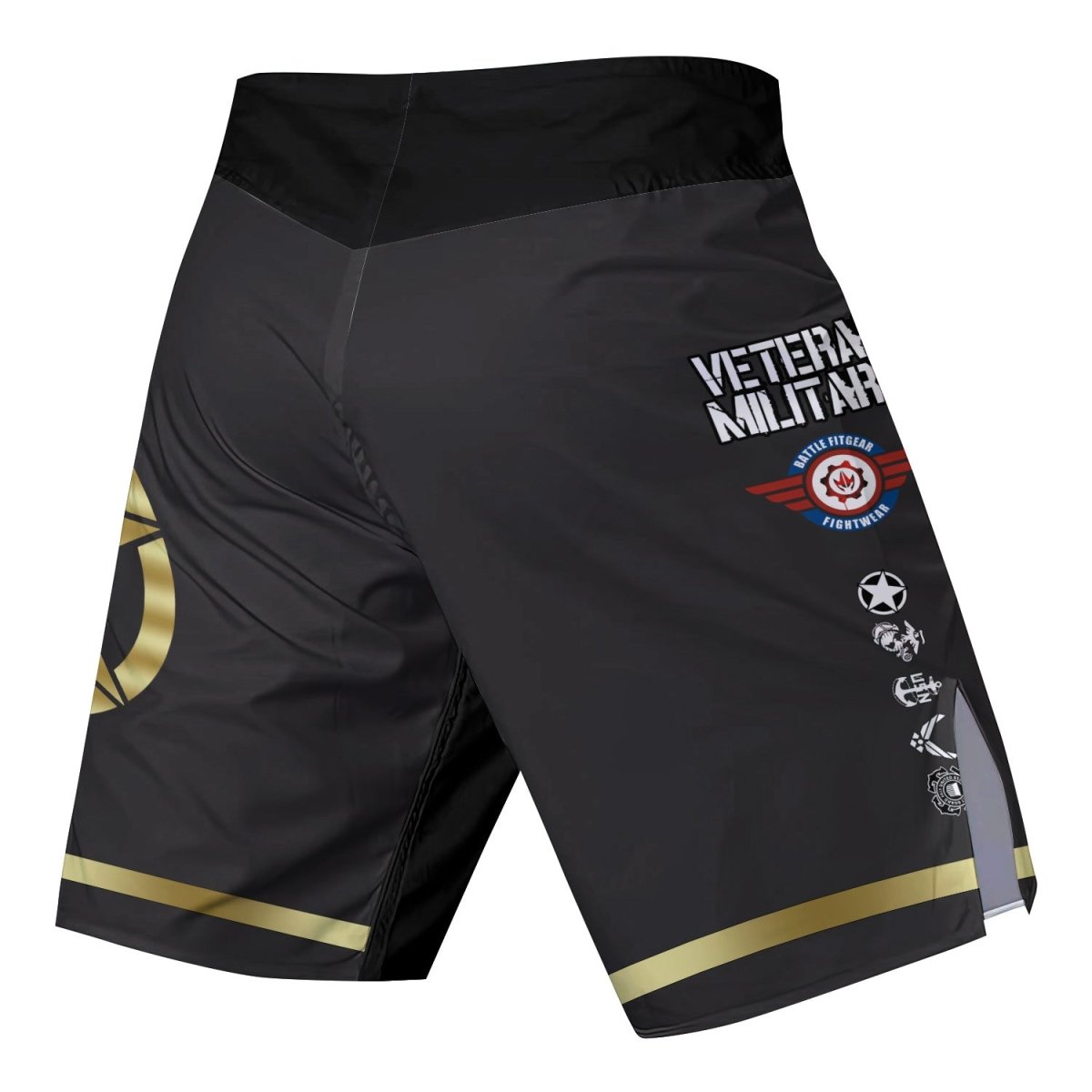 USA Army Veteran Fight Shorts - BattleFitGear