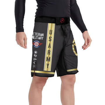 USA Army Veteran Fight Shorts - BattleFitGear