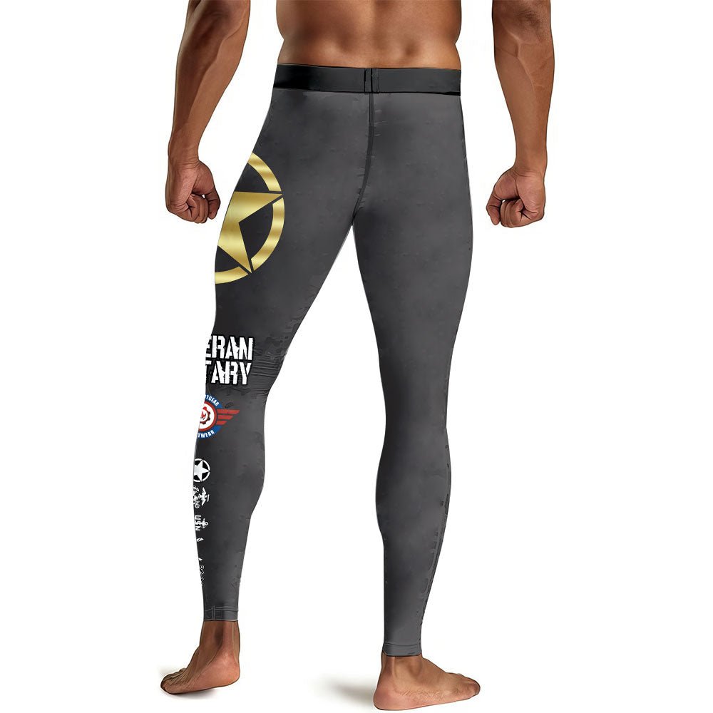 USA Army Veteran Men's Compression Leggings - BattleFitGear