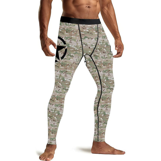 USA Army Veteran Military Men's Compression Leggings - BattleFitGear