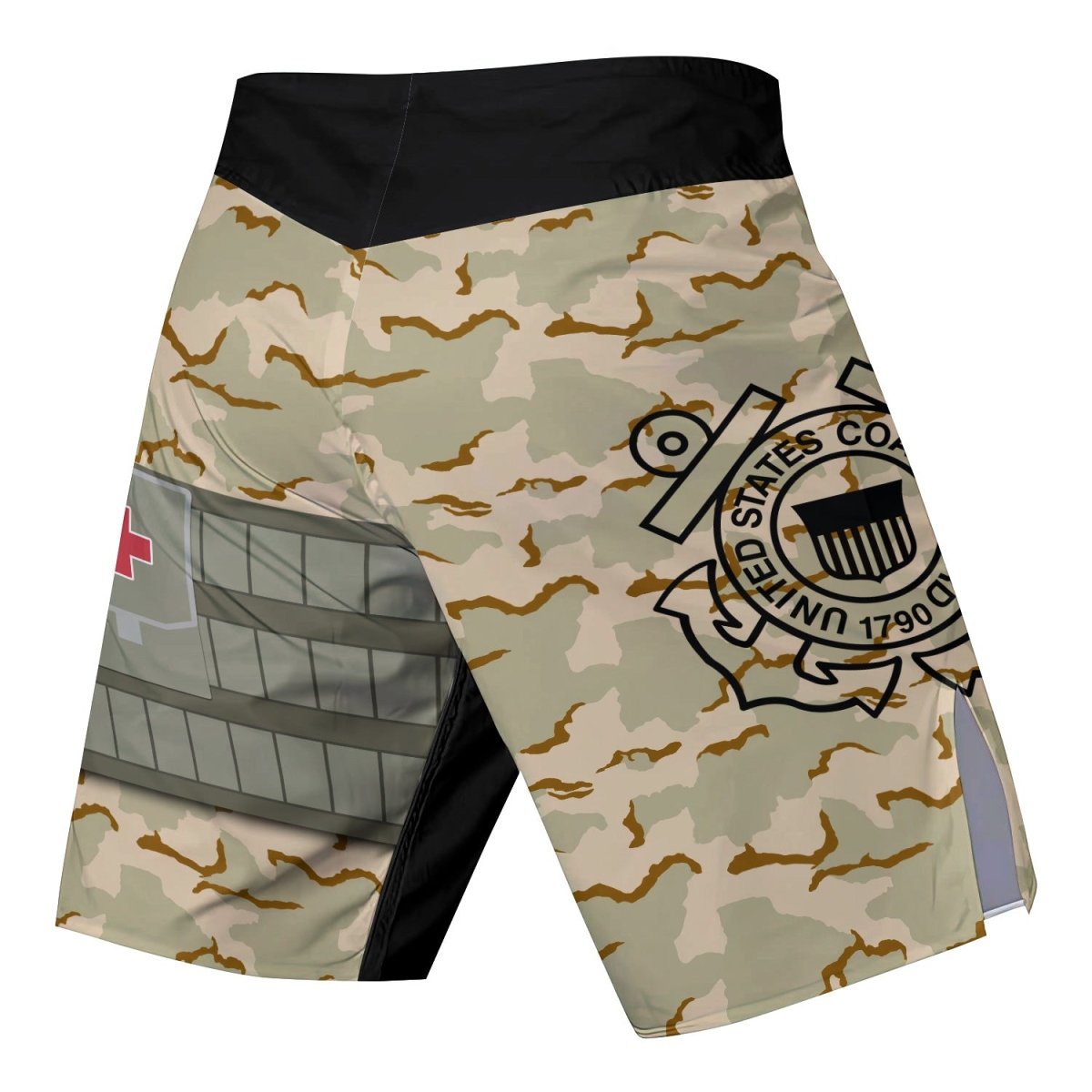 USA Coast Guard Veteran Fight Shorts - BattleFitGear