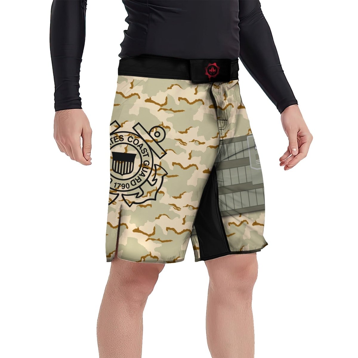 USA Coast Guard Veteran Fight Shorts - BattleFitGear