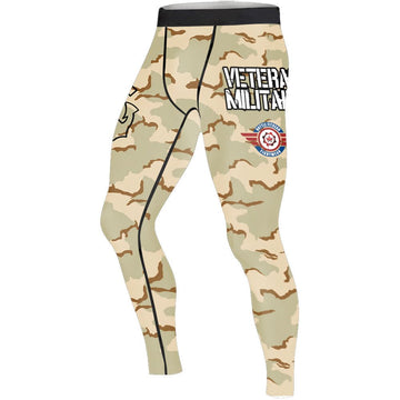 USA Coast Guard Veteran Men's Compression Leggings - BattleFitGear