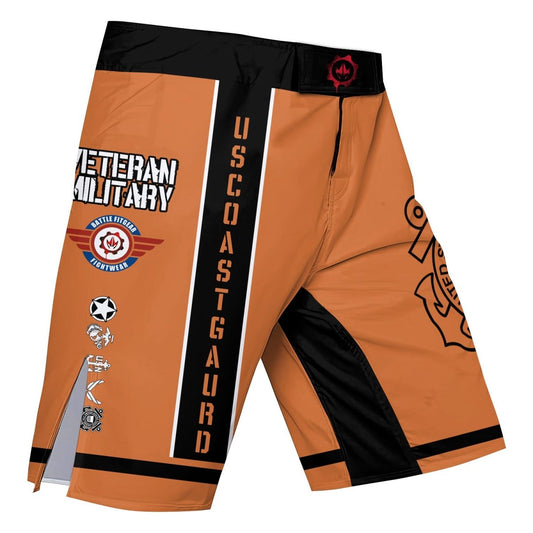 USA Cost Guard Veteran Fight Shorts - BattleFitGear