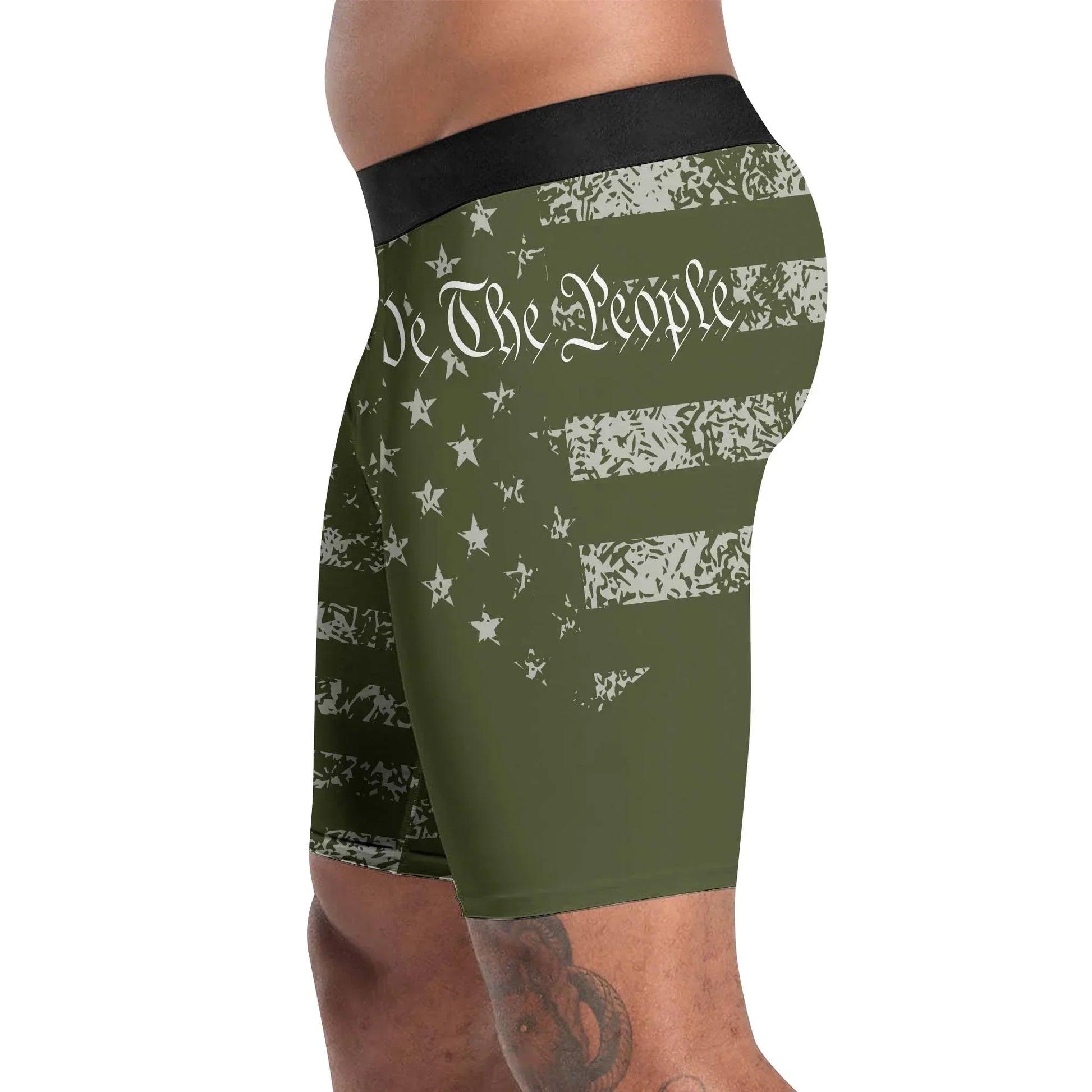 USA Flag Veteran Compression Shorts