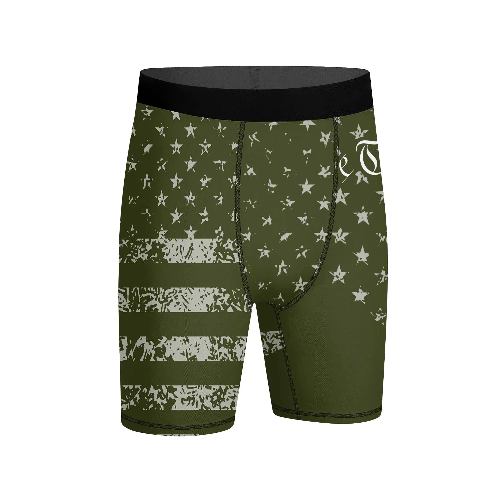 USA Flag Veteran Compression Shorts