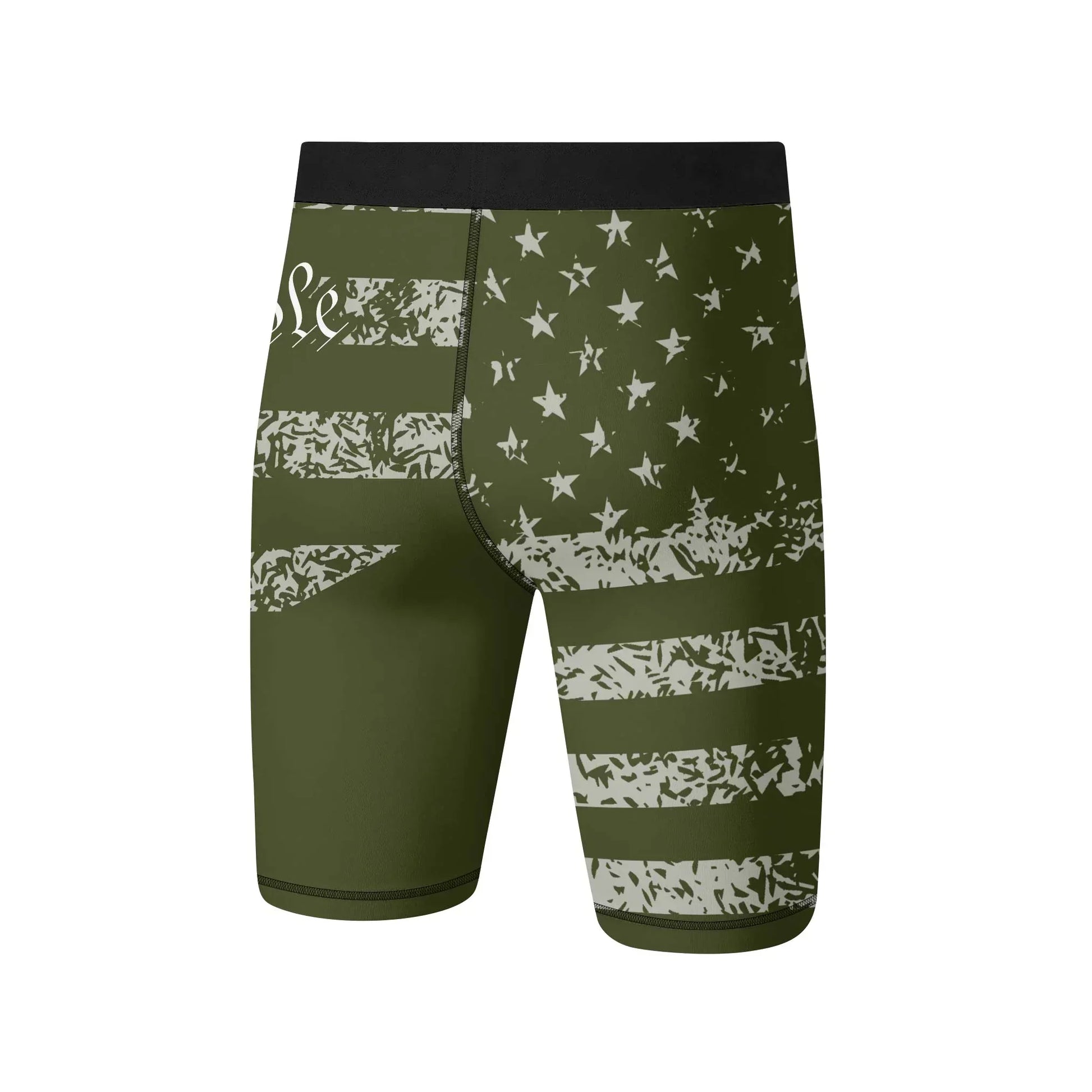 USA Flag Veteran Compression Shorts