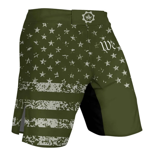 USA Flag Veteran Fight Shorts