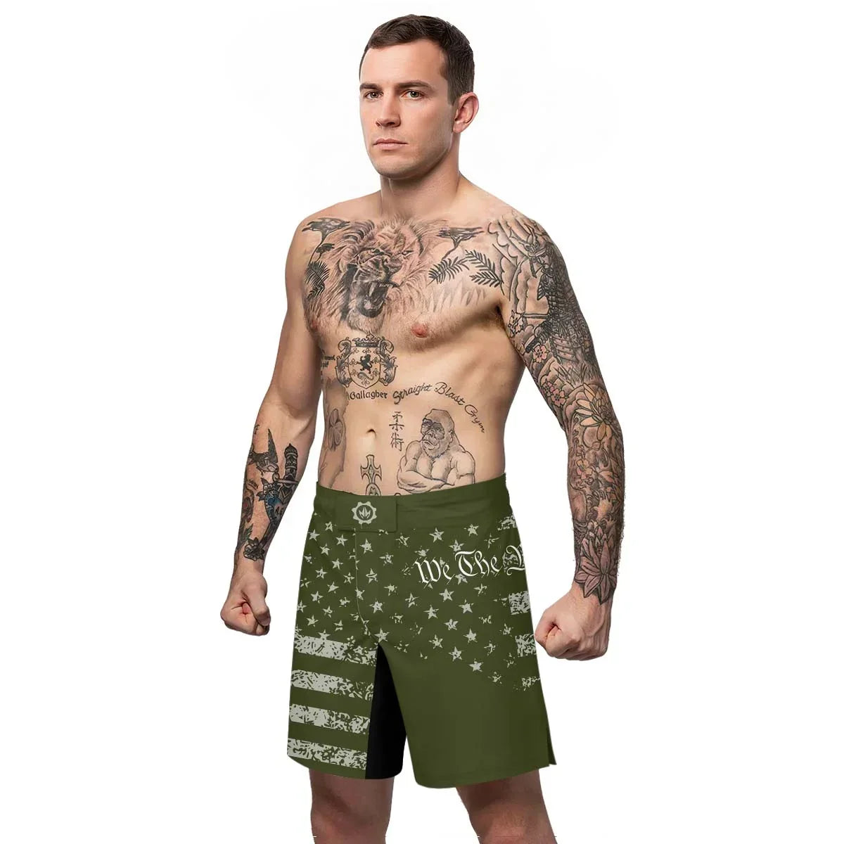 USA Flag Veteran Fight Shorts
