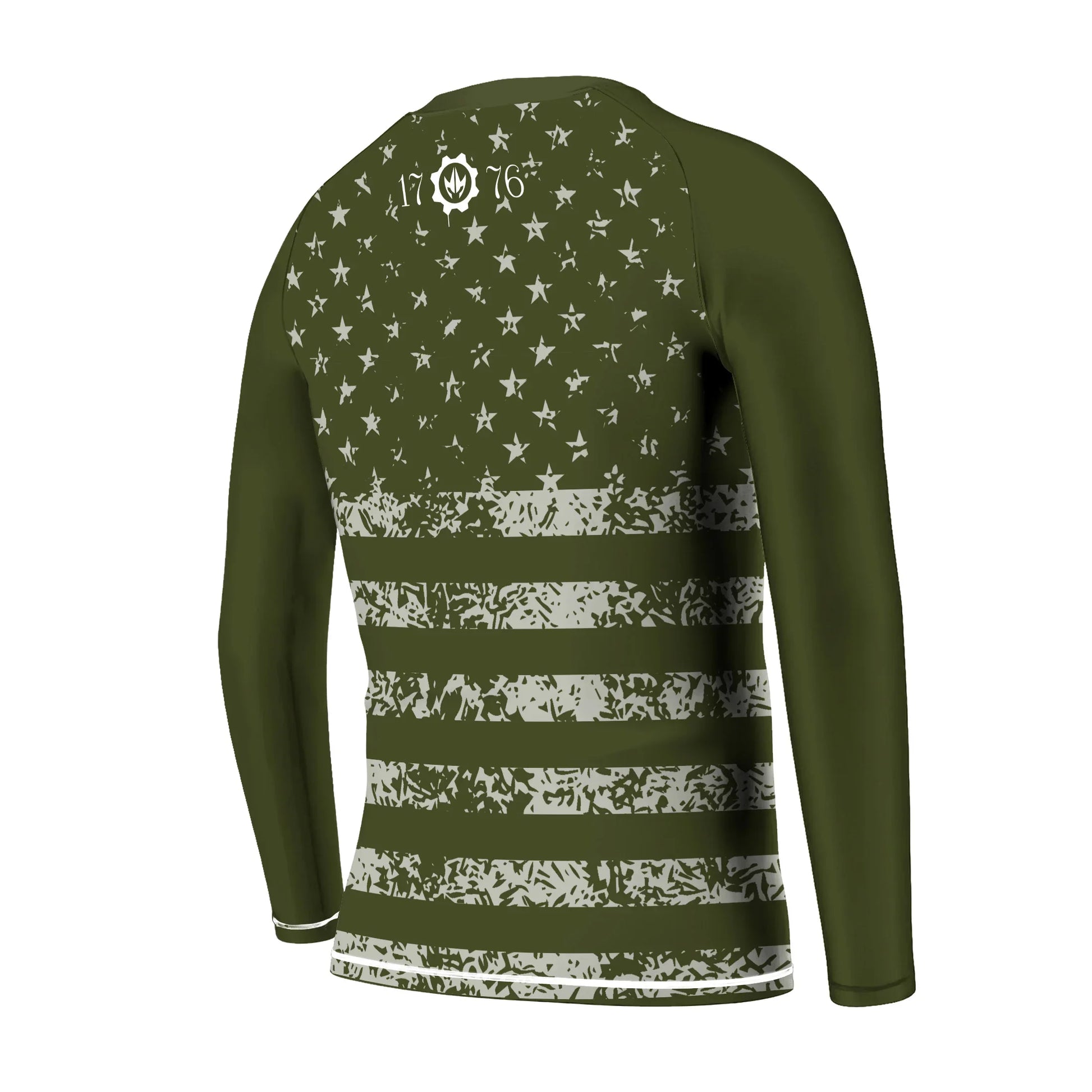 USA Flag Veteran Kids Rash Guard