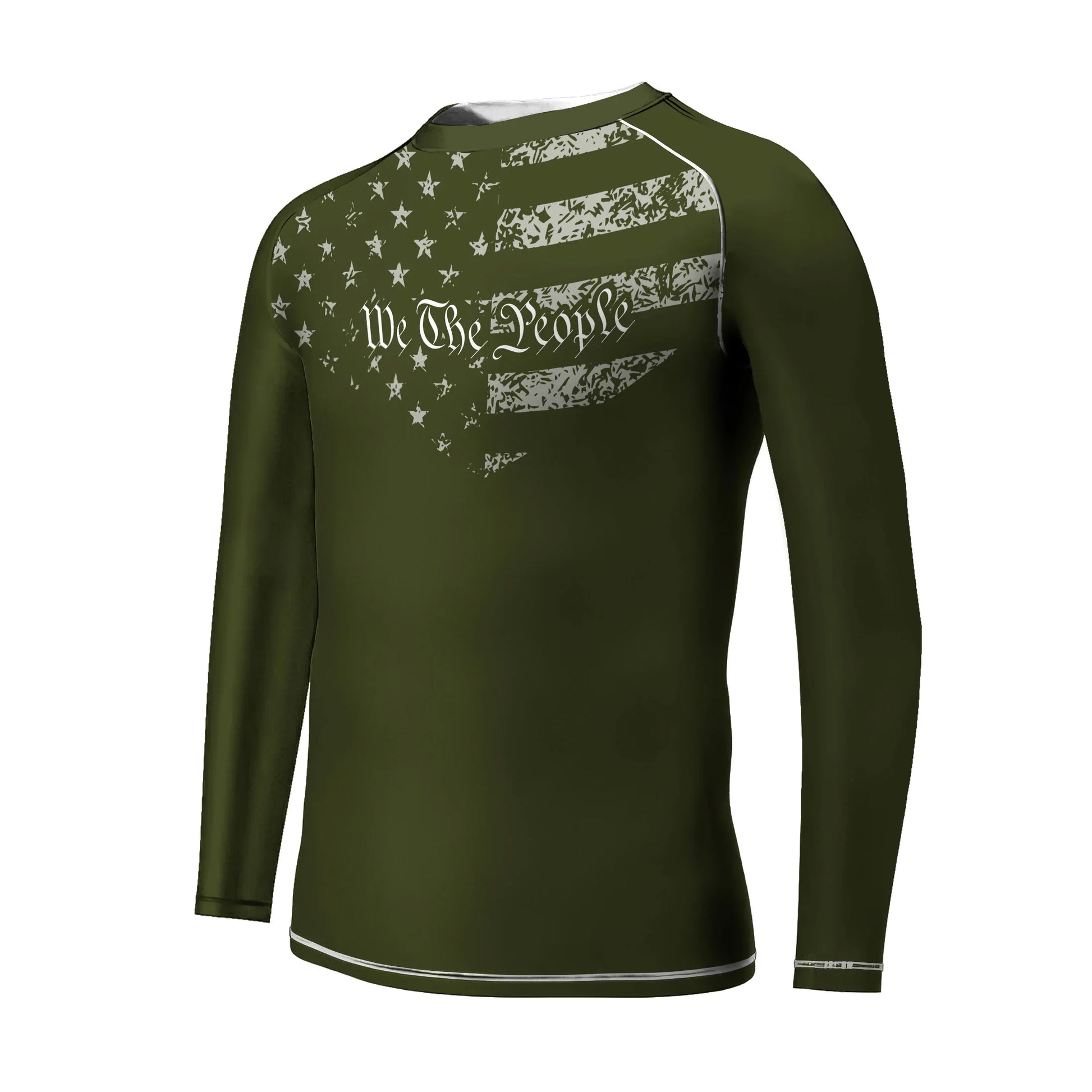USA Flag Veteran Kids Rash Guard