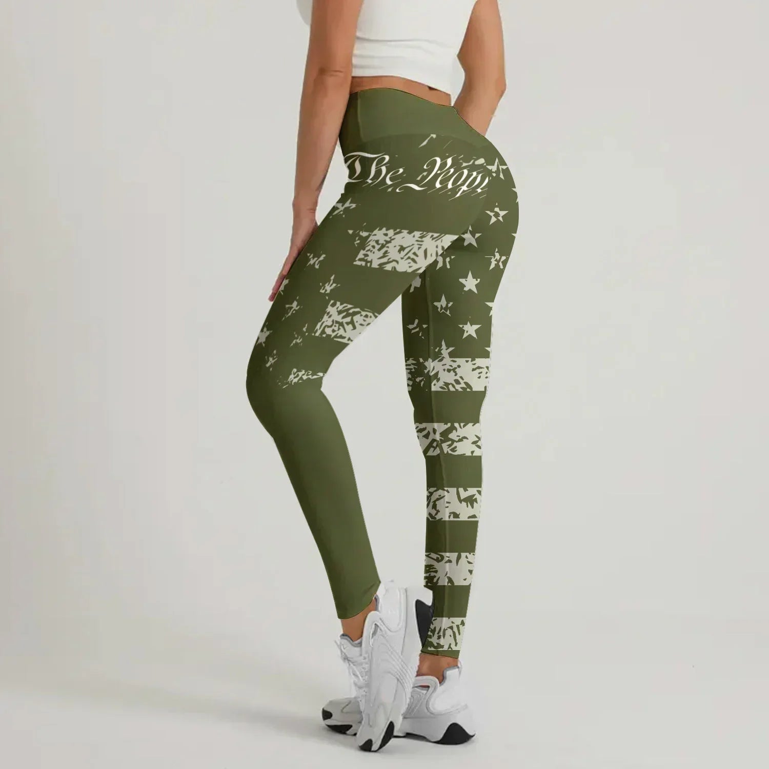 USA Flag Veteran Leggings