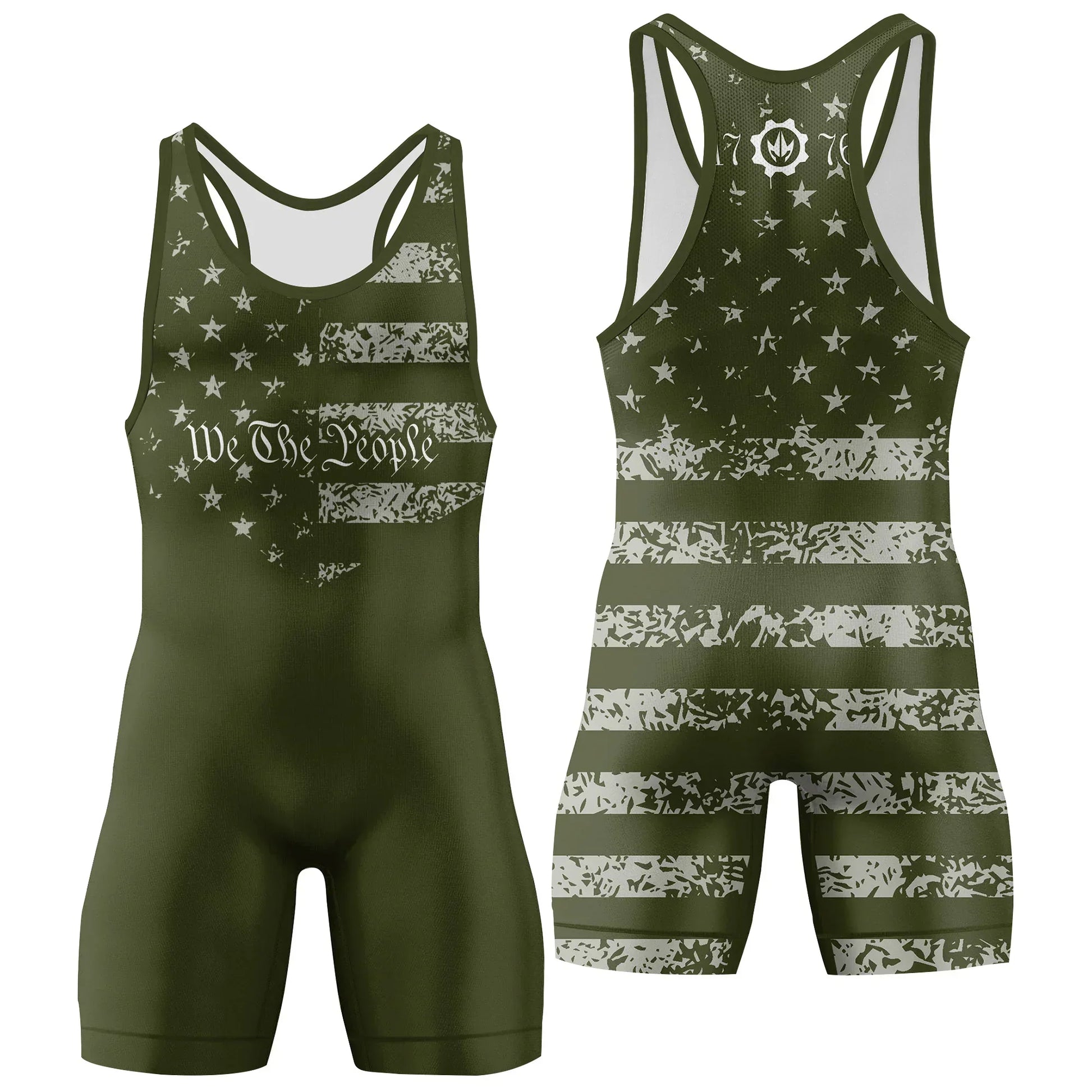 USA Flag Veteran Wrestling Singlets