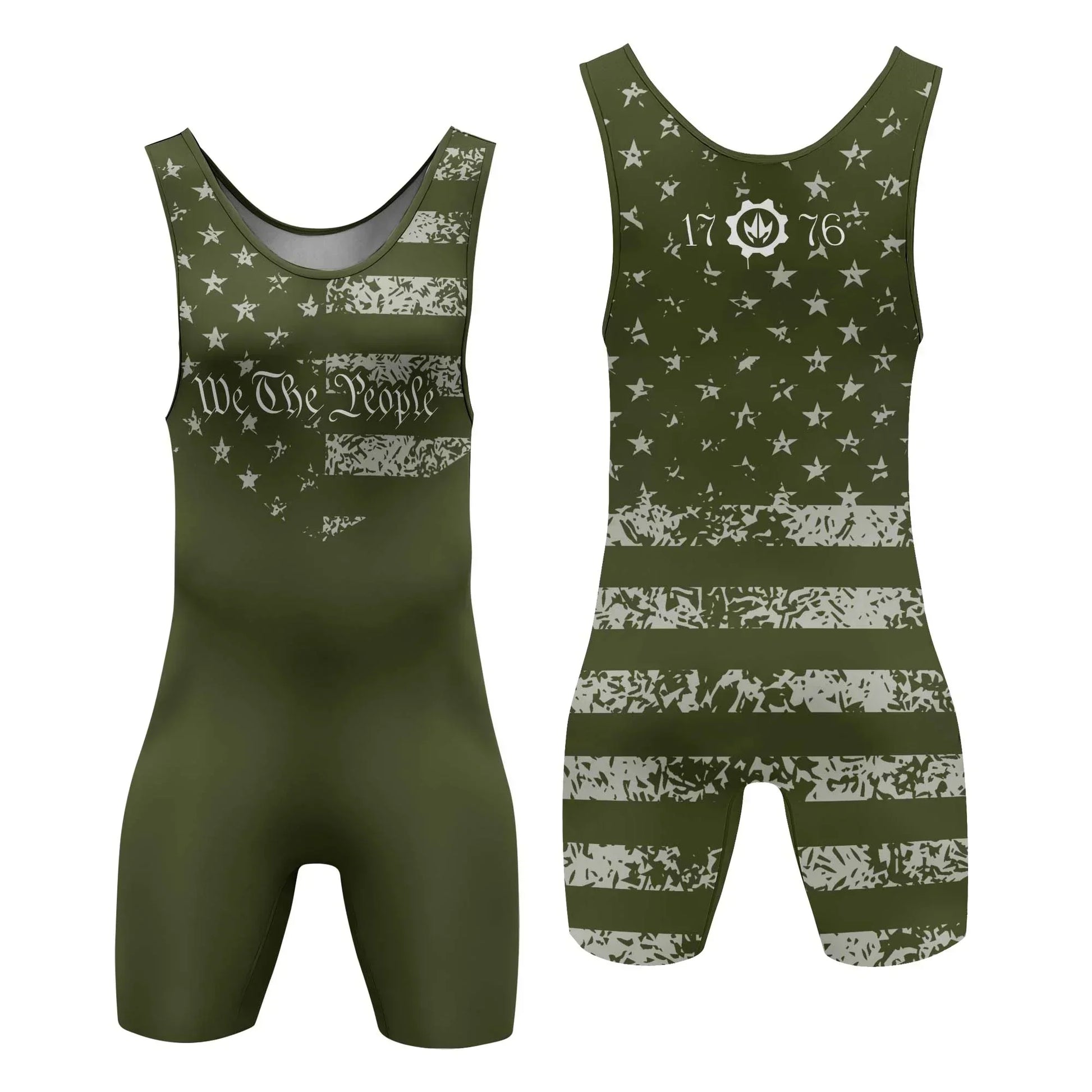 USA Flag Veteran Wrestling Singlets