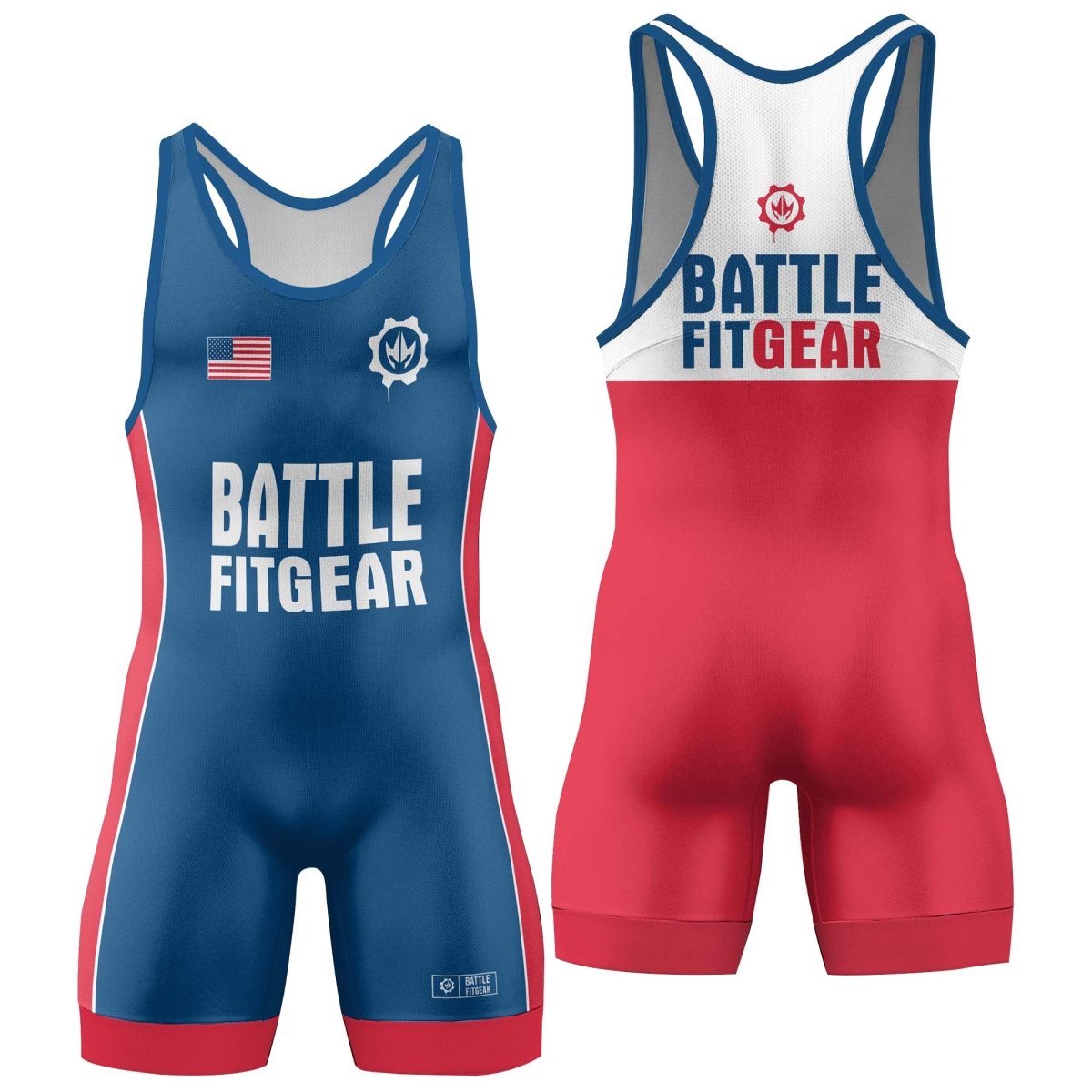 USA Flag Wrestling Singlets - BattleFitGear