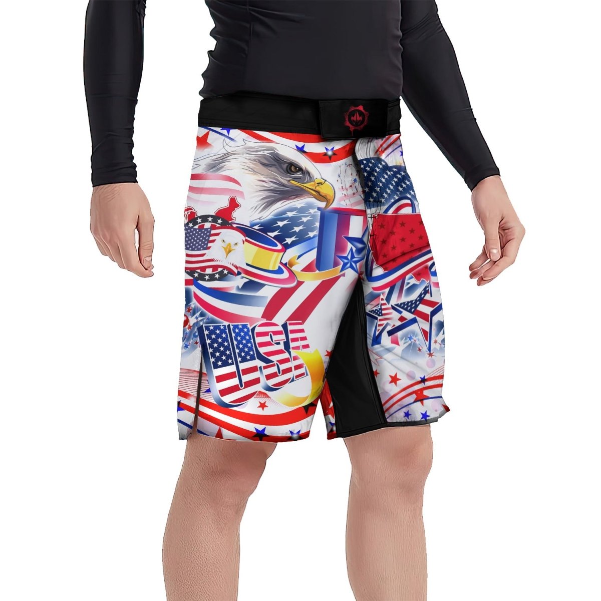 USA Independence Day Fight Shorts - BattleFitGear