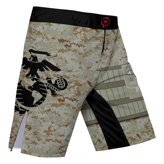 USA Marine Corp Veteran Fight Shorts - BattleFitGear