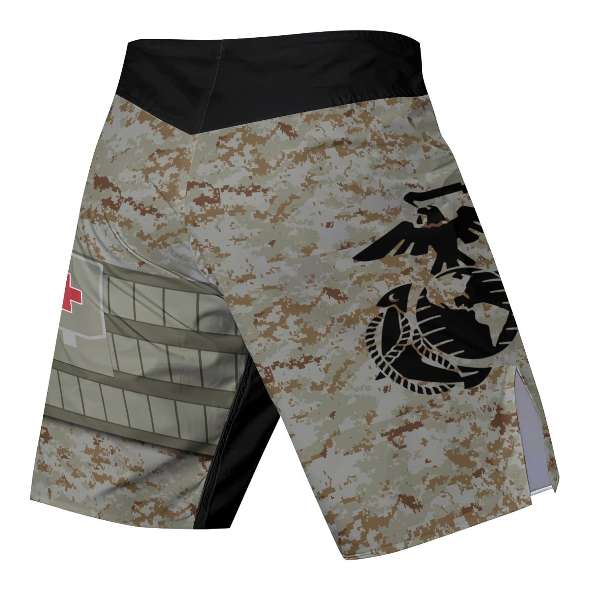 USA Marine Corp Veteran Fight Shorts - BattleFitGear