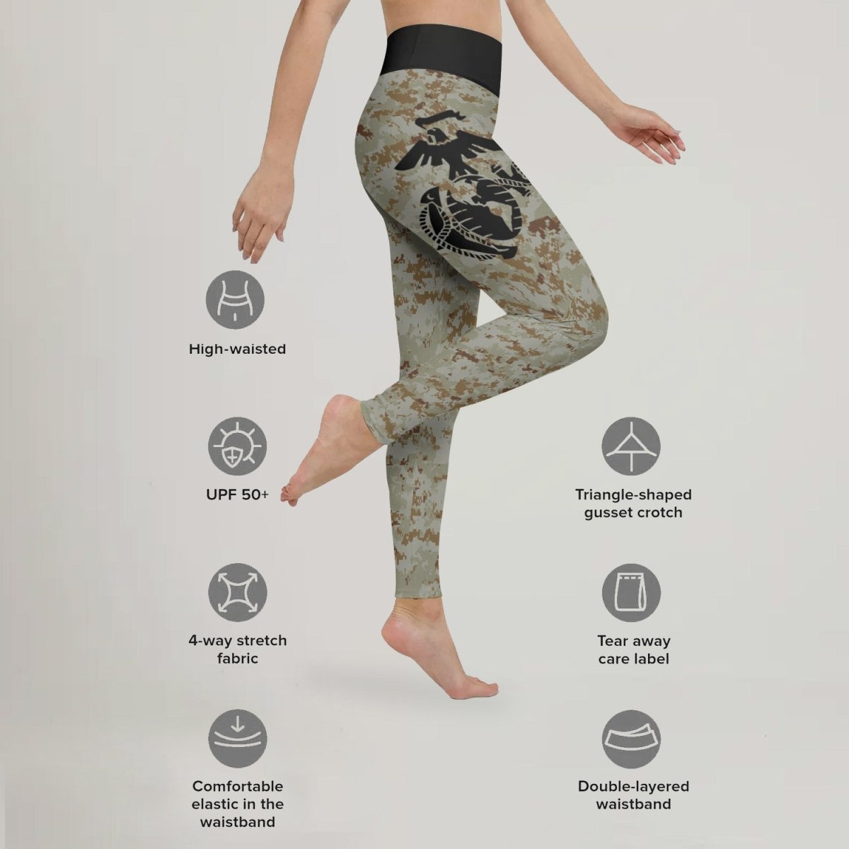 USA Marine Corp Veteran Leggings - BattleFitGear