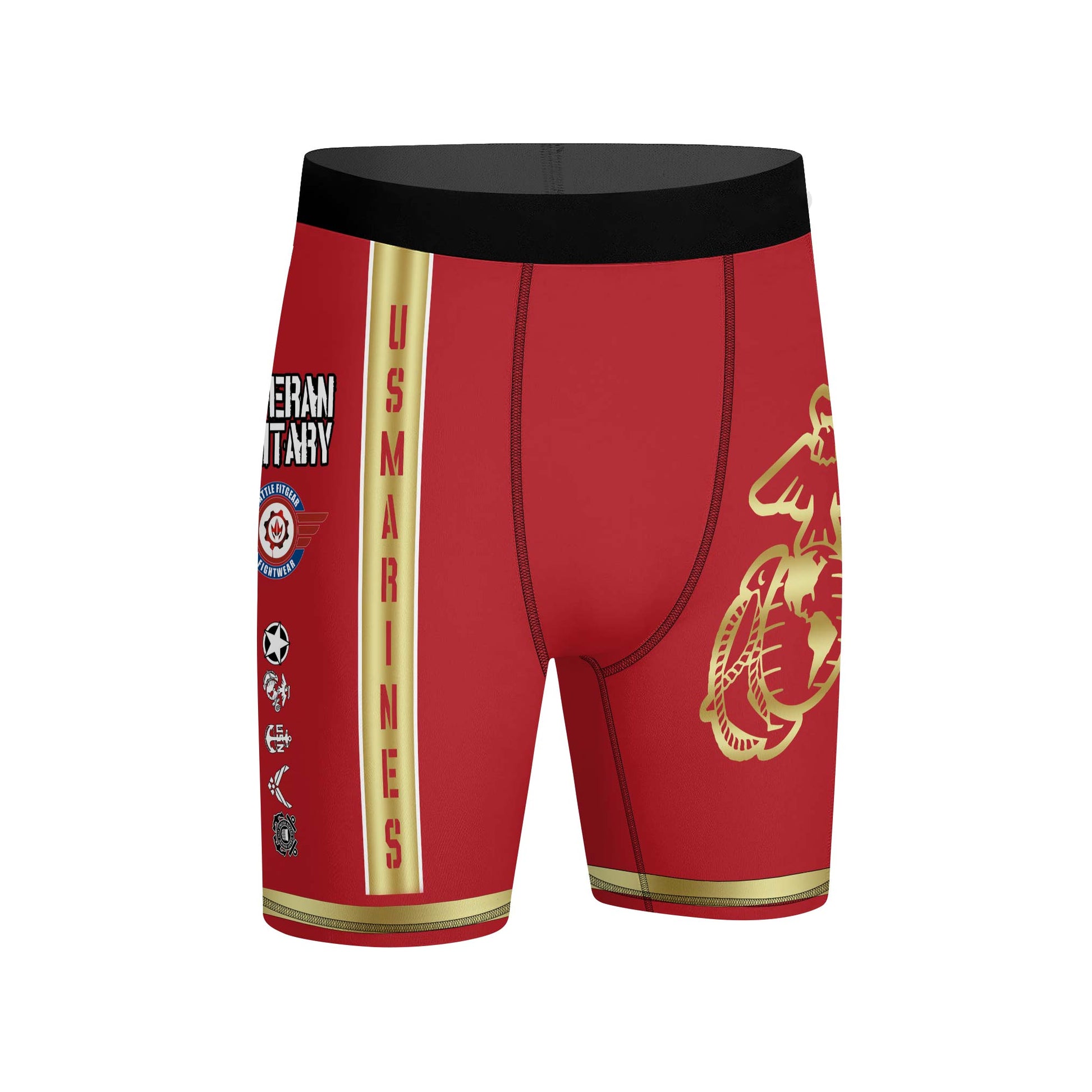 USA Marine Veteran Military Compression Shorts