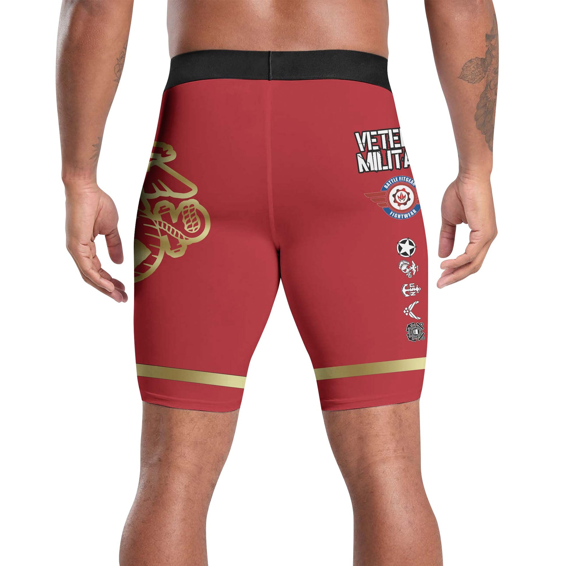 USA Marine Veteran Military Compression Shorts
