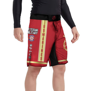 USA Marine Veteran Military Fight Shorts - BattleFitGear