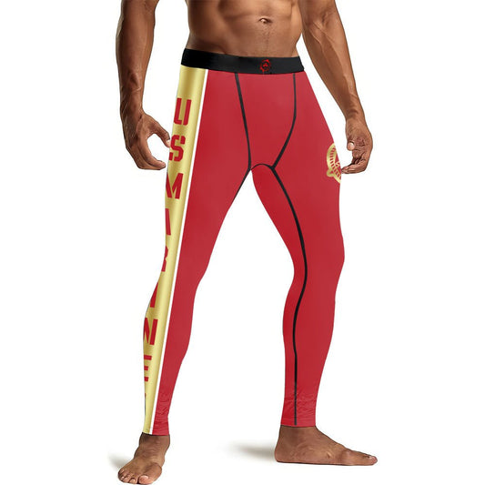 USA Marine Veteran Military Men's Compression Leggings - BattleFitGear