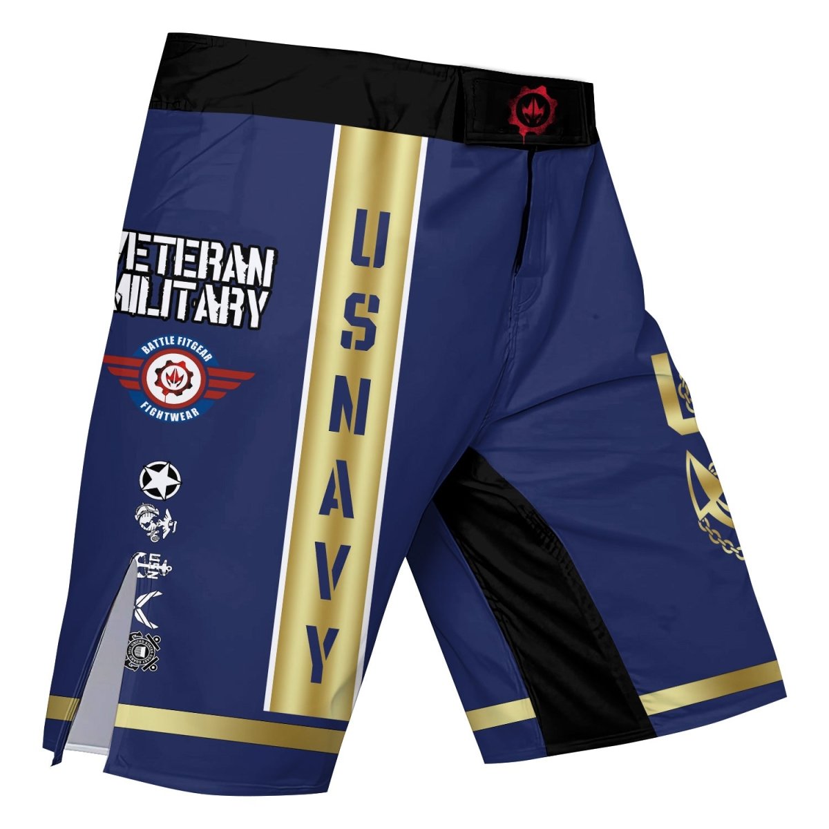 USA Navy Veteran Fight Shorts - BattleFitGear