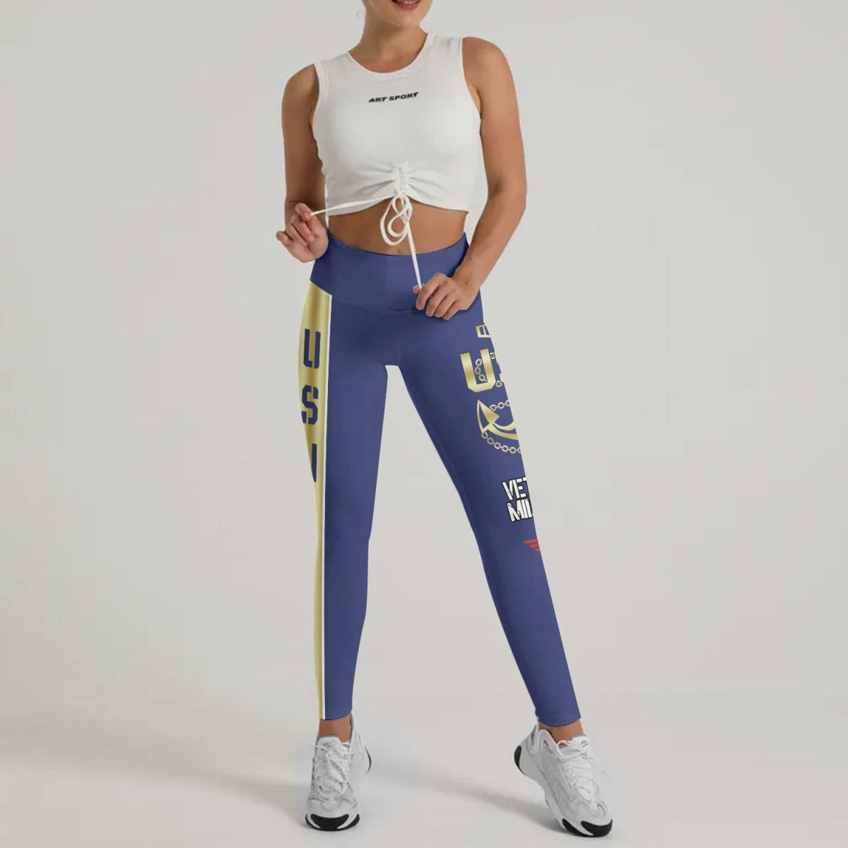 USA Navy Veteran Leggings - BattleFitGear