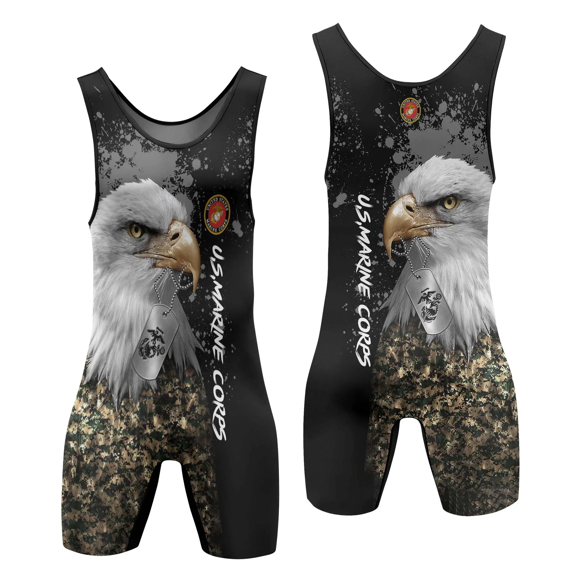 USMC Eagle Military Wrestling Singlets