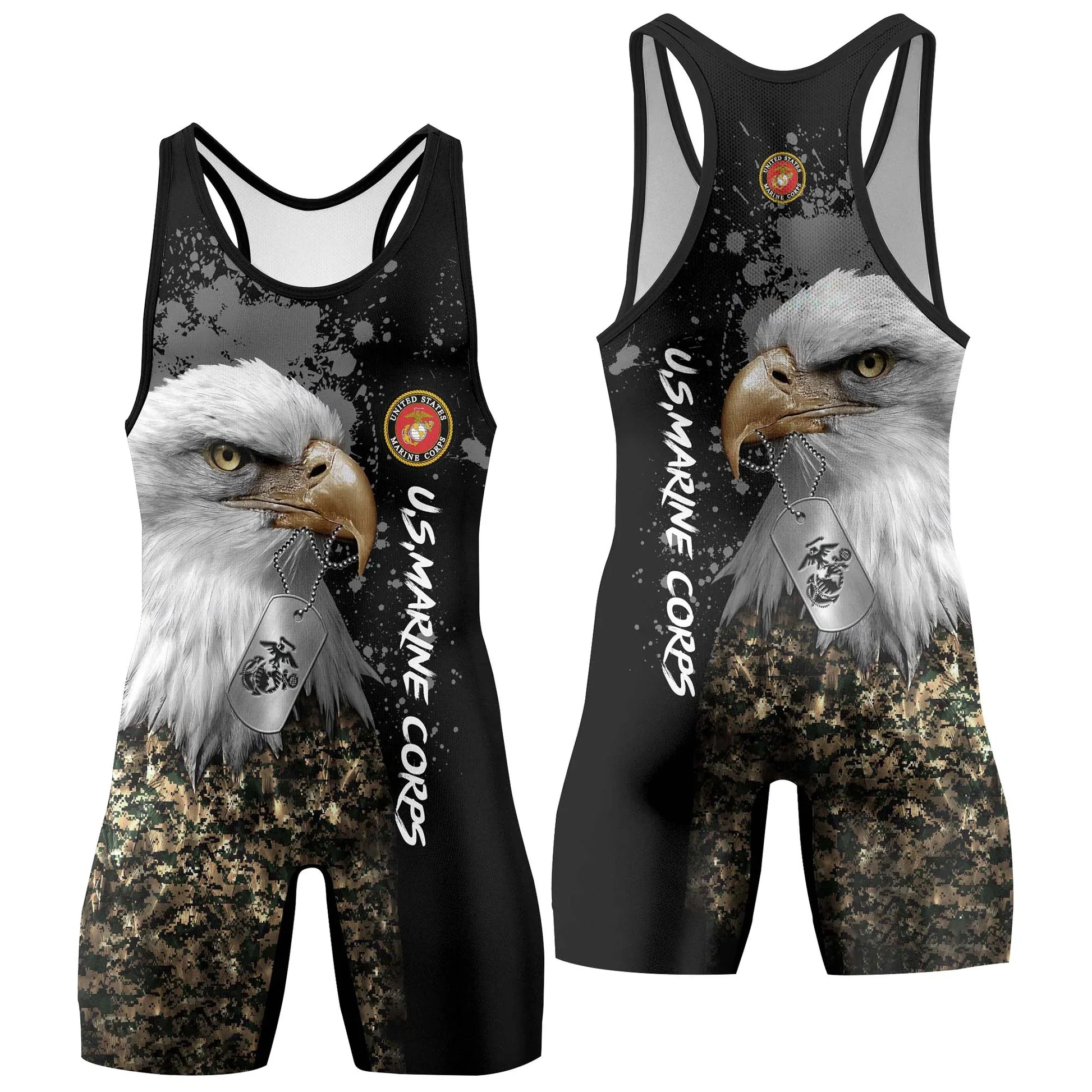 USMC Eagle Military Wrestling Singlets
