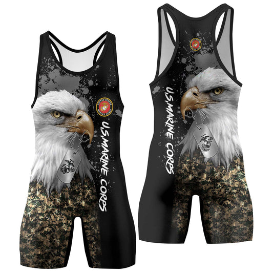 USMC Eagle Military Wrestling Singlets