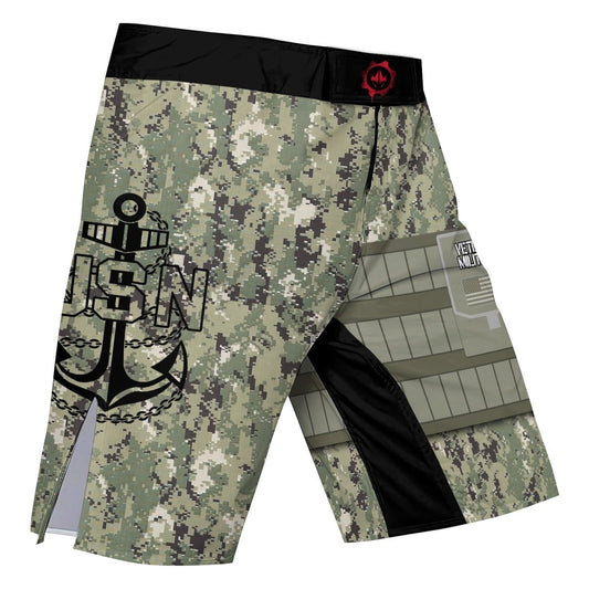 USN Navy Veteran Fight Shorts - BattleFitGear