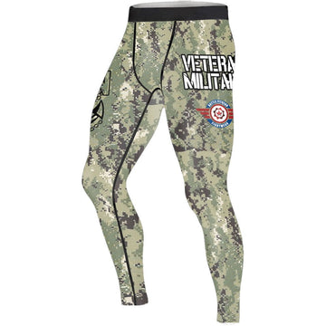 USN Navy Veteran Men's Compression Leggings - BattleFitGear