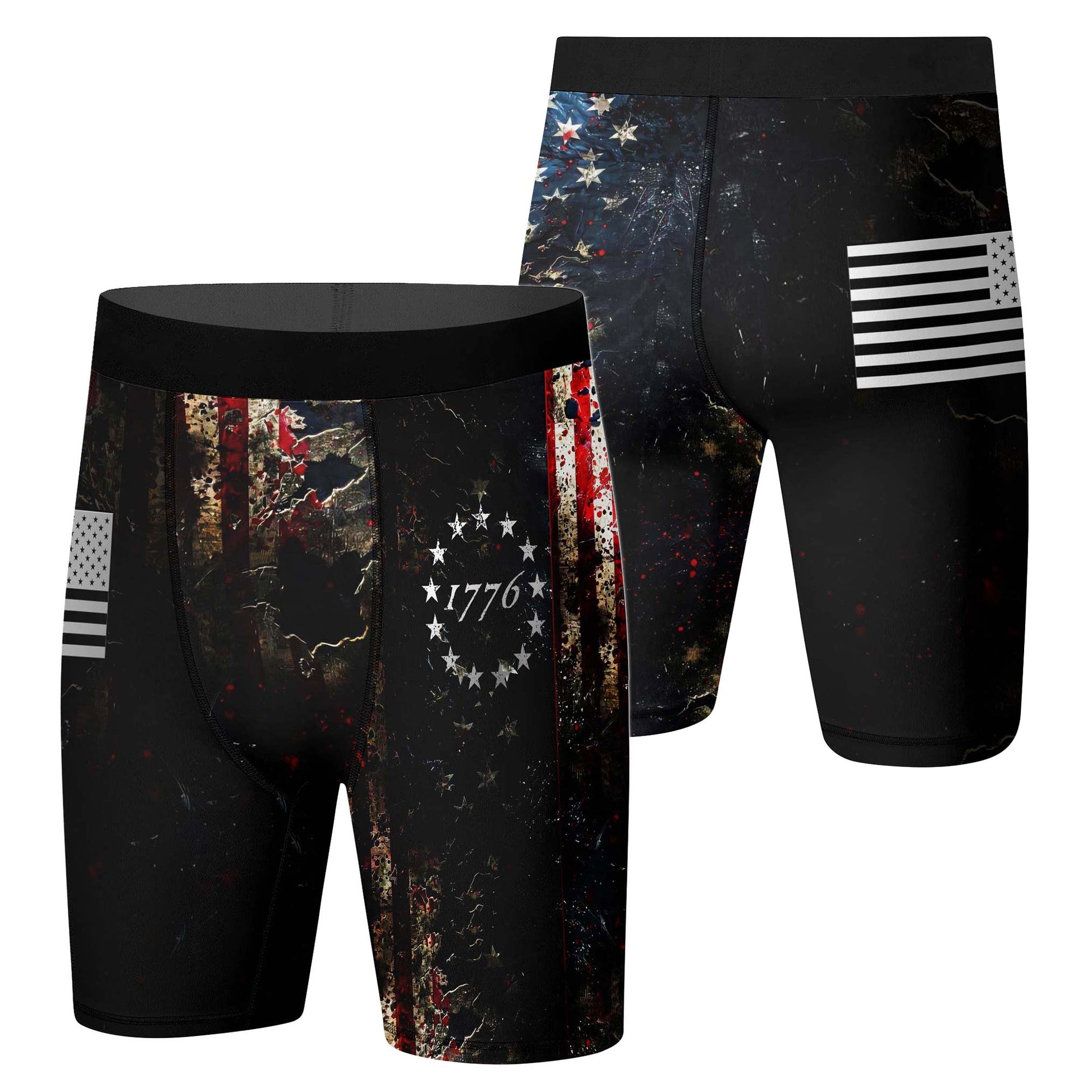 United States 1776 Compression Shorts