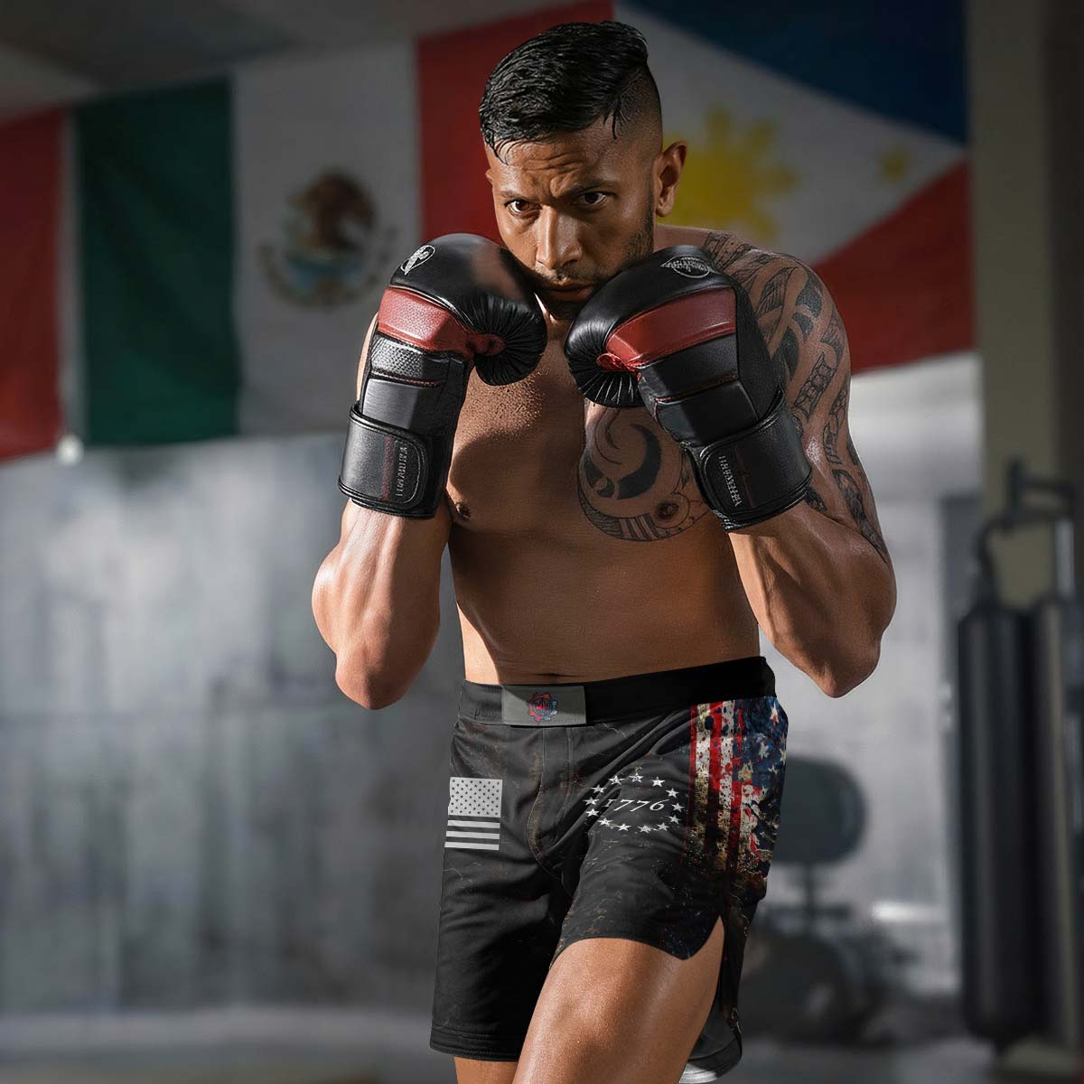 United States 1776 Fight Shorts